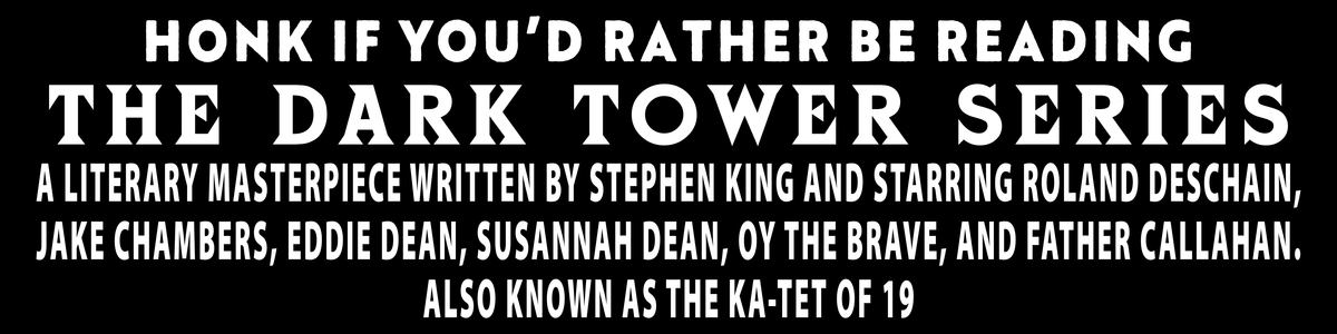 Honk For The Dark Tower Bumper Sticker