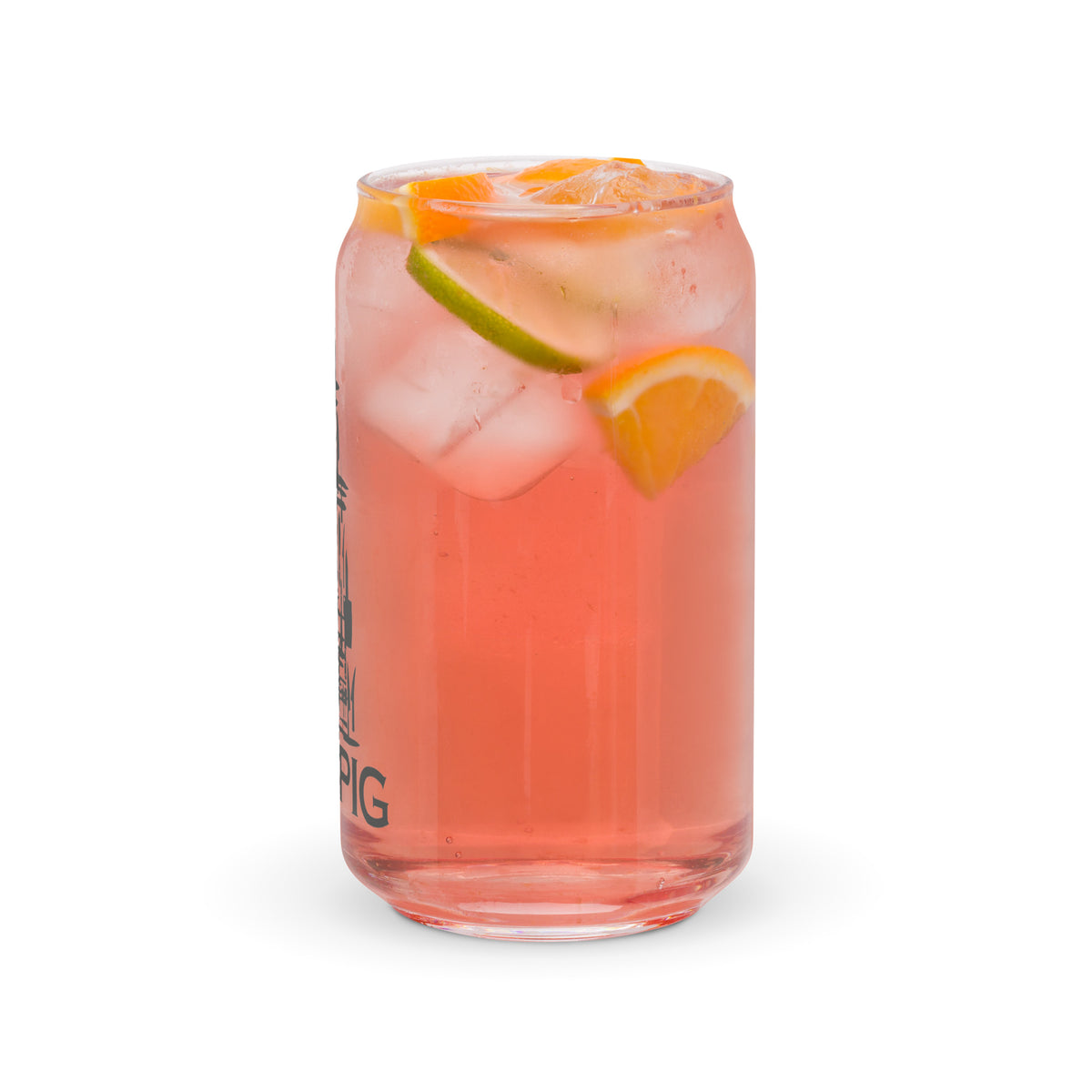Dixie Pig Tower Can-shaped glass