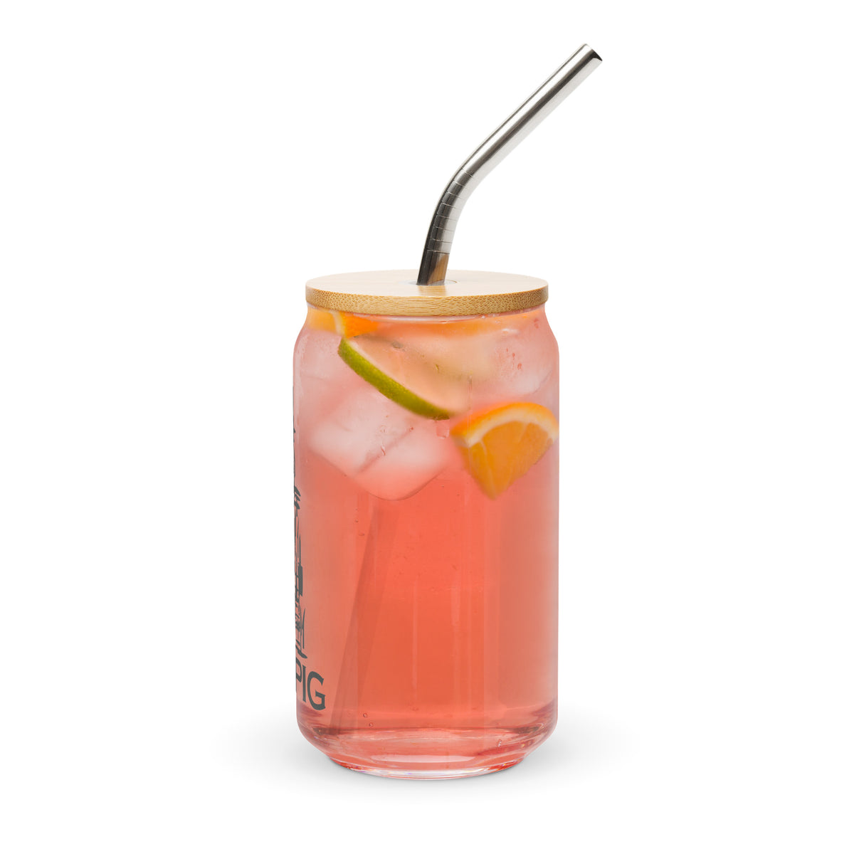 Dixie Pig Tower Can-shaped glass