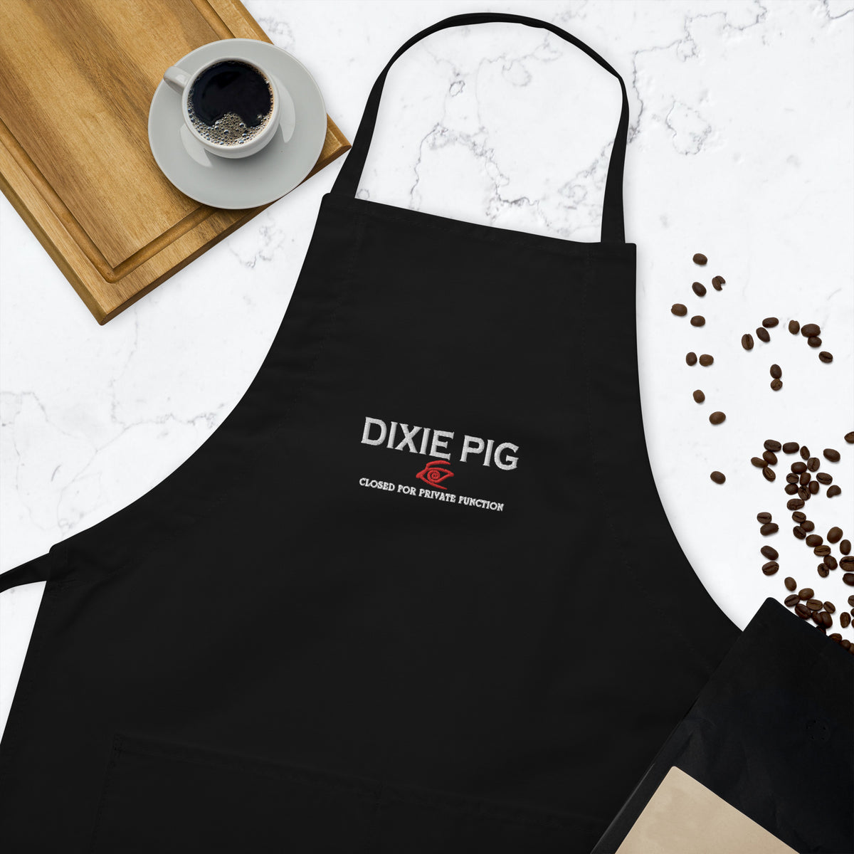 Dixie Pig Embroidered Apron