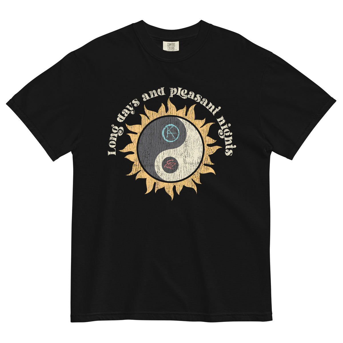 KA Yin Yang garment-dyed heavyweight t-shirt