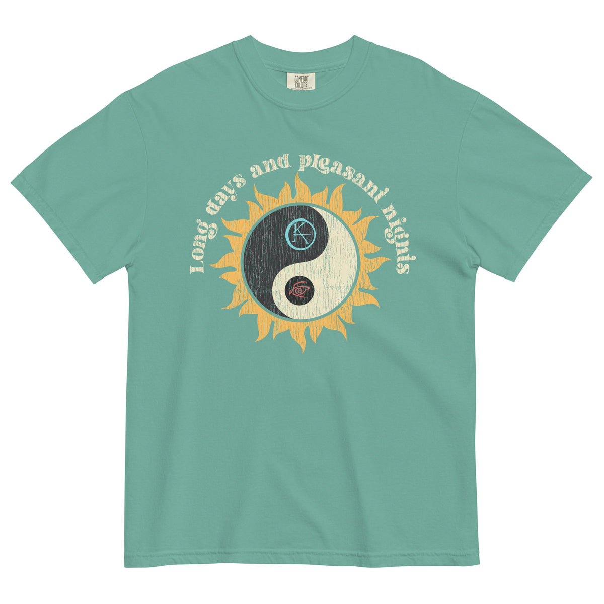 KA Yin Yang garment-dyed heavyweight t-shirt