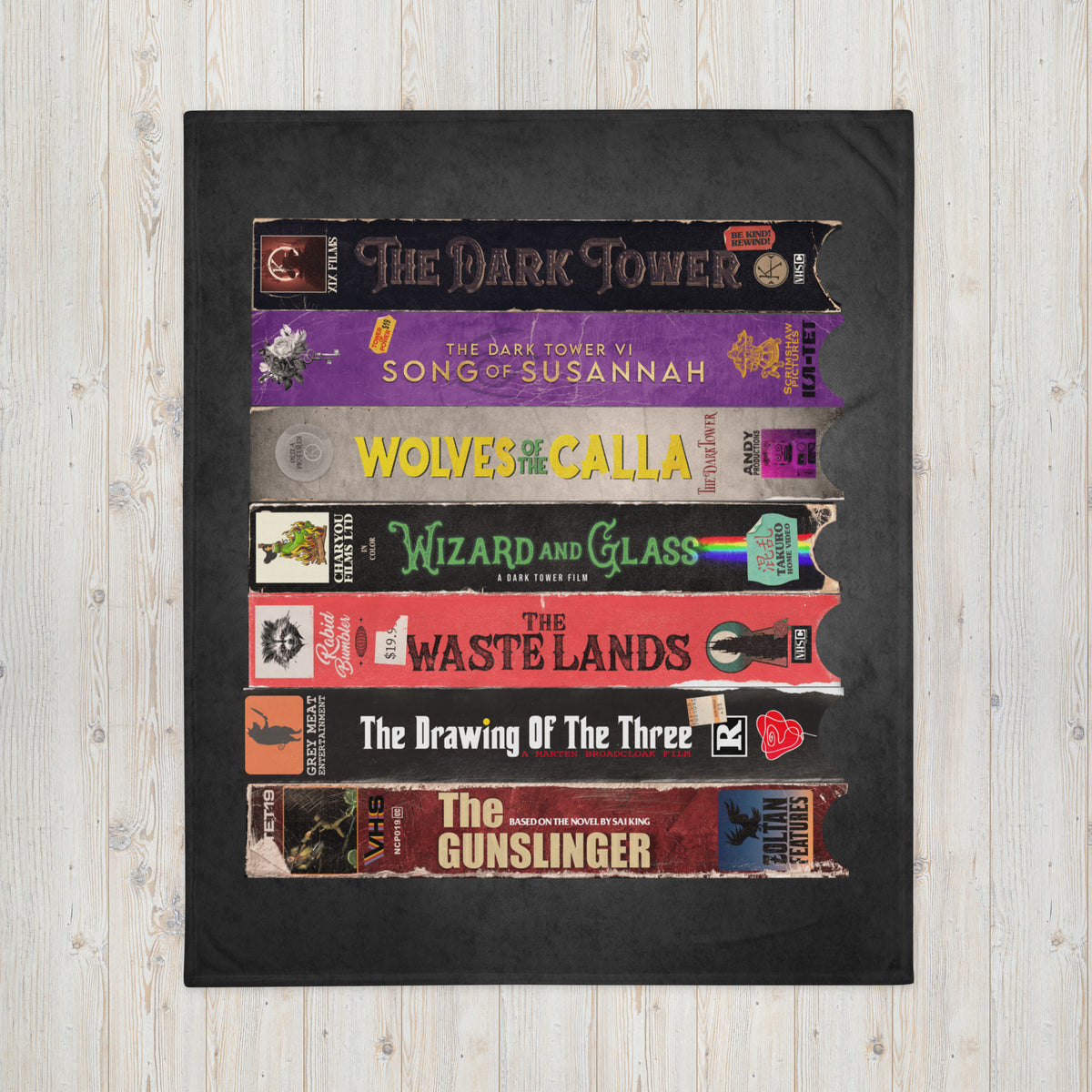 DarK Tower VHS Throw Blanket