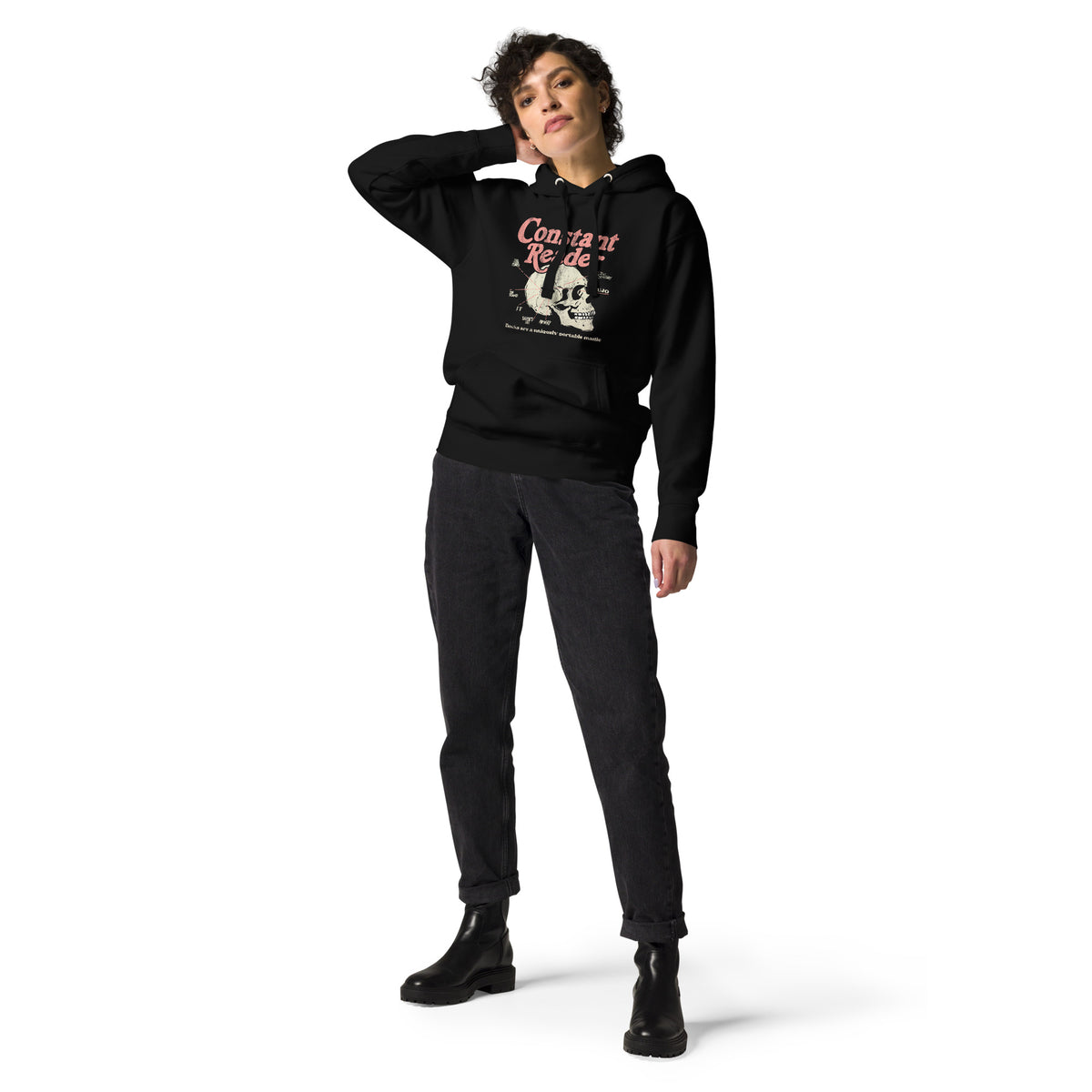 Constant Reader Skull Unisex Hoodie