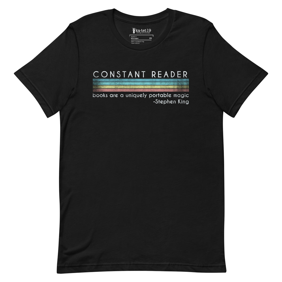 Constant Reader Stripe Tee