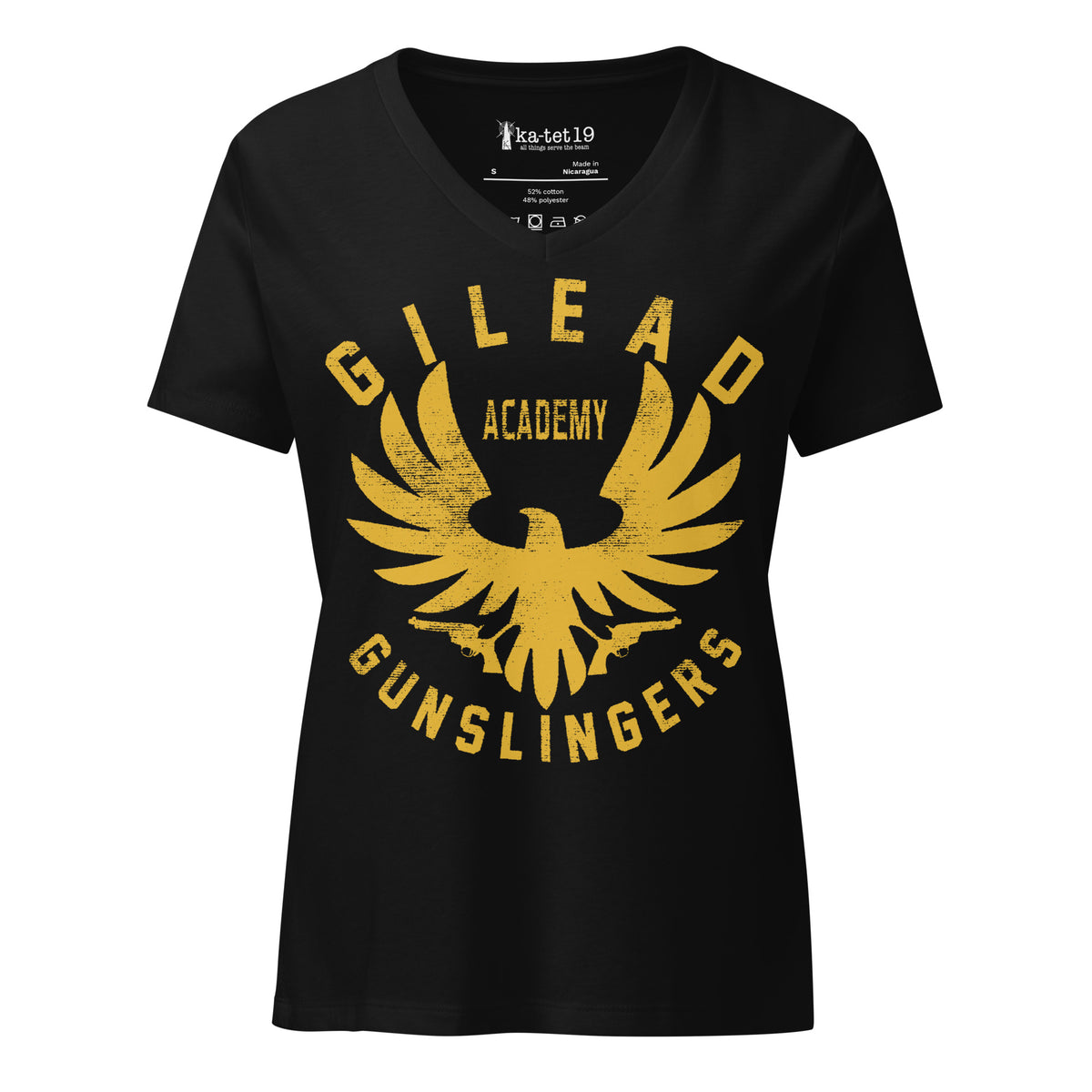 Gilead Academy Women’s relaxed v-neck t-shirt