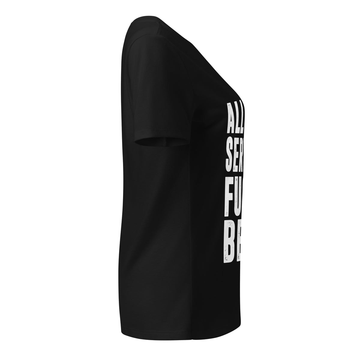 Serving The Beam R-rated Women’s relaxed v-neck t-shirt