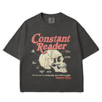 Constant Reader Skull Women’s Box Tee