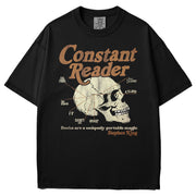 Constant Reader Skull Garment Dyed Tee