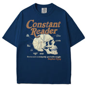 Constant Reader Skull Garment Dyed Tee