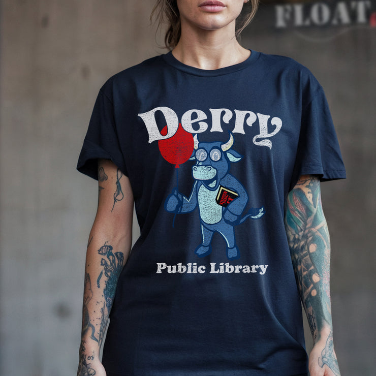 Derry Public Library Unisex garment-dyed heavyweight t-shirt