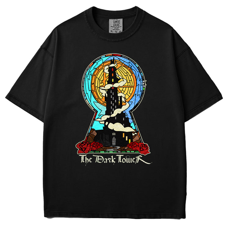 Dark Tower Stained Glass Garment Dyed Tee