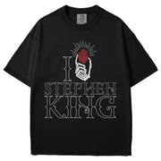 I Heart Stephen King Garment Dyed Tee