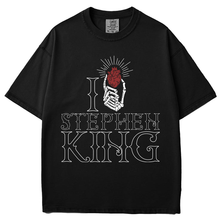 I Heart Stephen King Garment Dyed Tee