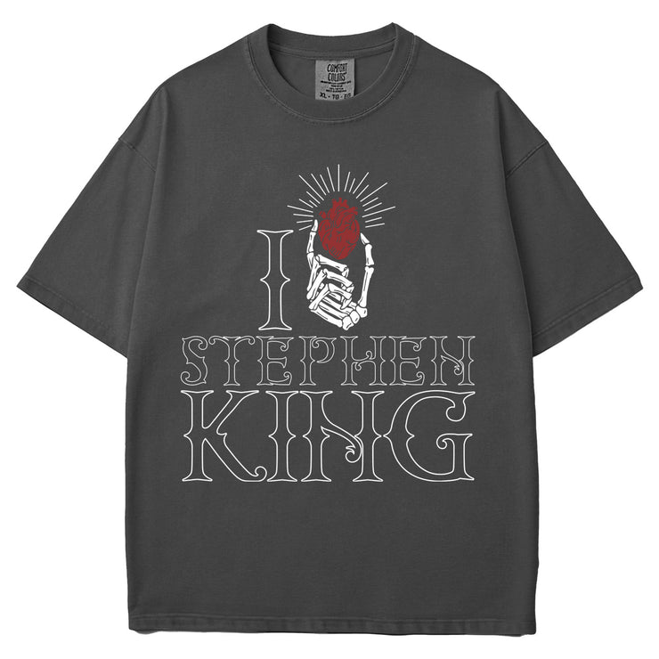I Heart Stephen King Garment Dyed Tee