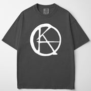 Ka Symbol Black Garment Dyed Tee