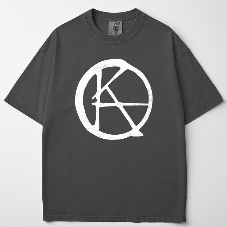 Ka Symbol Black Garment Dyed Tee