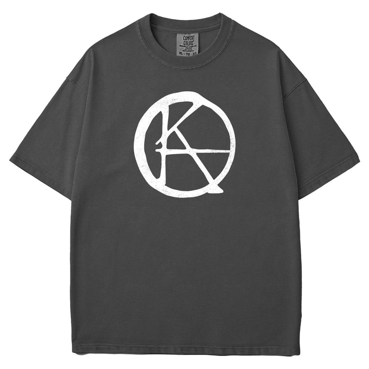 Ka Symbol Black Garment Dyed Tee