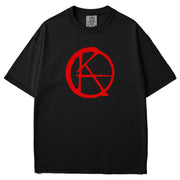 Ka Symbol Black Garment Dyed Tee