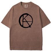 Ka Symbol Black Garment Dyed Tee