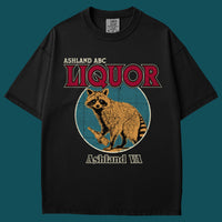 Liquor Store Raccoon Garment Dyed Tee