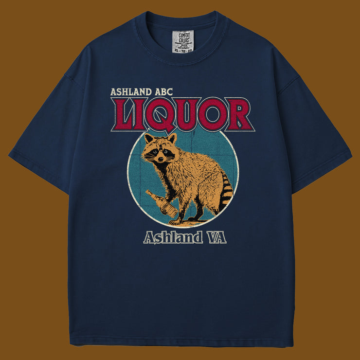 Liquor Store Raccoon Garment Dyed Tee