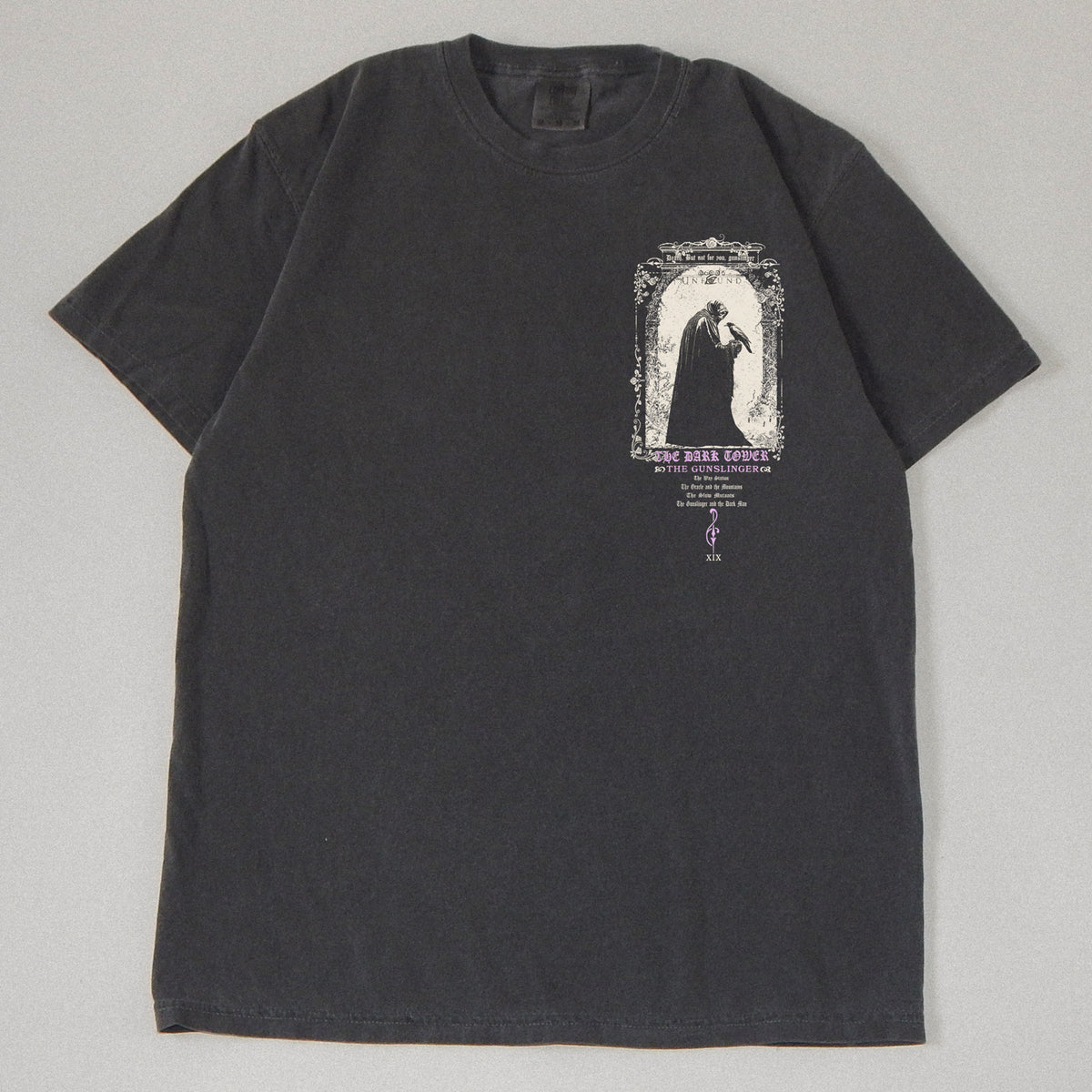 Man In Black Garment Dyed Tee