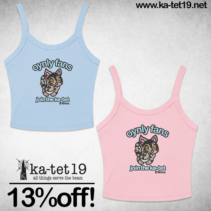 Oynly Fans Women’s micro-rib tank top