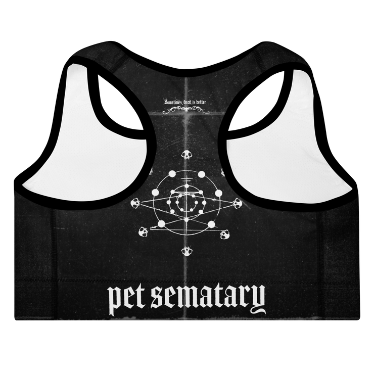 Pet Sematary Padded Sports Bra