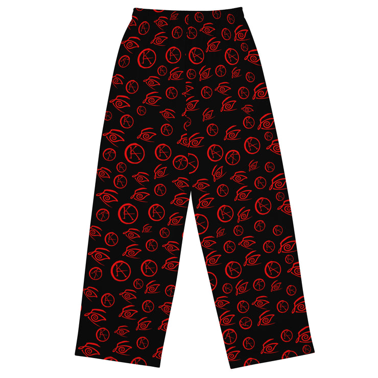 KAll-over print unisex wide-leg pants