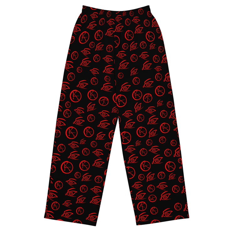 KAll-over print unisex wide-leg pants