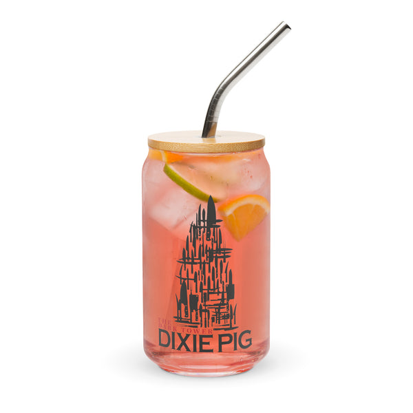 Dixie Pig Tower Can-shaped glass