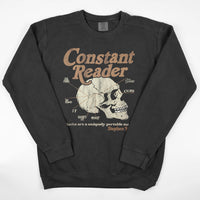 Contant Reader Skull Vintage Washed Sweatshirt