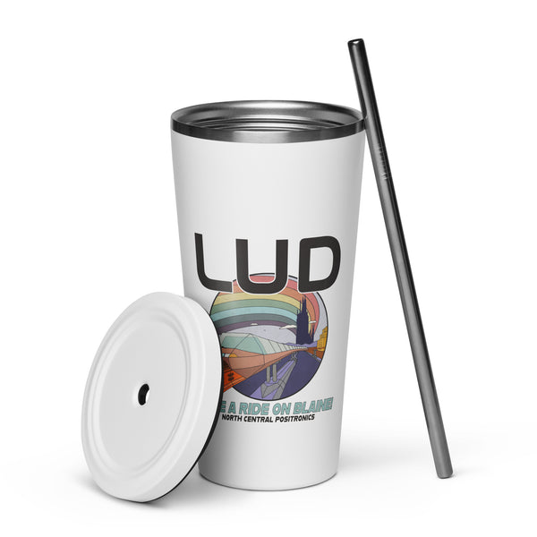 Cradle of Lud Insulated tumbler with a straw