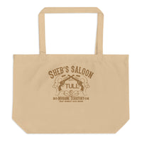 Sheb's Saloon Large organic tote bag