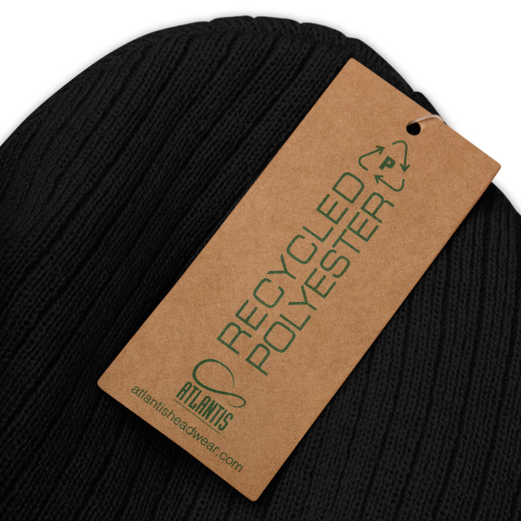 LOST Hatch Code Ribbed knit beanie