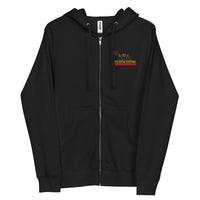 Kalifornia Shardik Embroidered zip hoodie