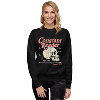 Constant Reader Skull Unisex Premium Sweatshirt
