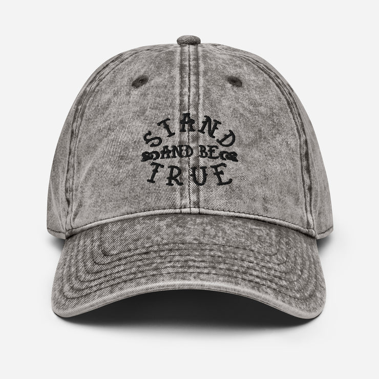 Be True Vintage Cotton Twill Cap