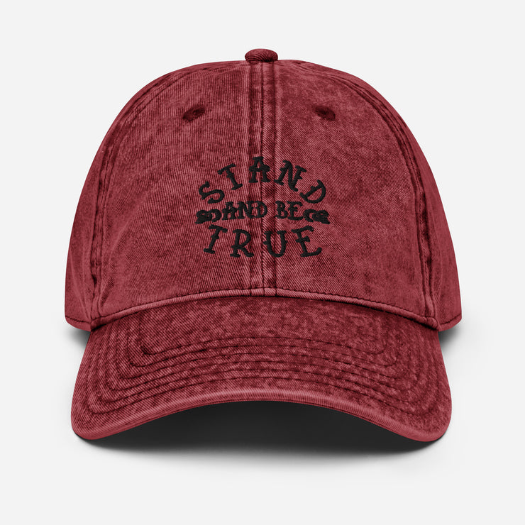 Be True Vintage Cotton Twill Cap