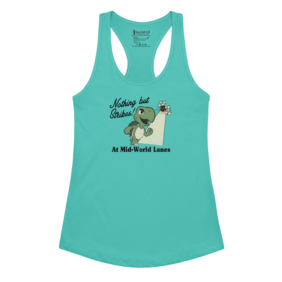 Nothing But Strikes Women’s fitted racerback tank top