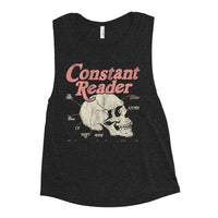 Constant Reader Skull Ladies’ Muscle Tank