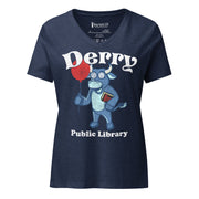 Derry Public Library Women’s relaxed v-neck t-shirt
