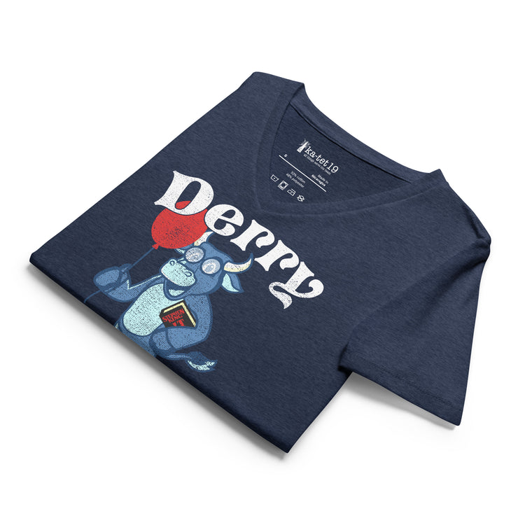 Derry Public Library Women’s relaxed v-neck t-shirt