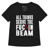 Serving The Beam R-rated Women’s relaxed v-neck t-shirt