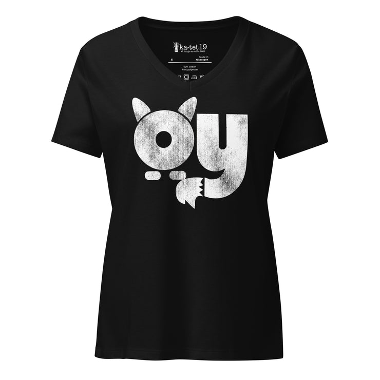 OY Women’s relaxed v-neck t-shirt