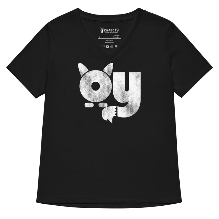 OY Women’s relaxed v-neck t-shirt