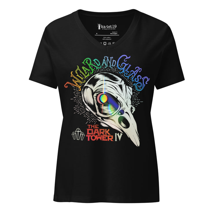 Wizard And Glass Women’s relaxed v-neck t-shirt