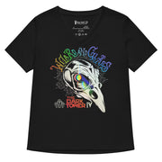 Wizard And Glass Women’s relaxed v-neck t-shirt