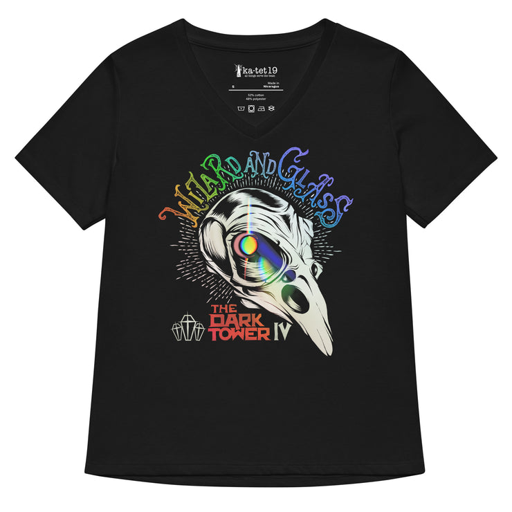 Wizard And Glass Women’s relaxed v-neck t-shirt